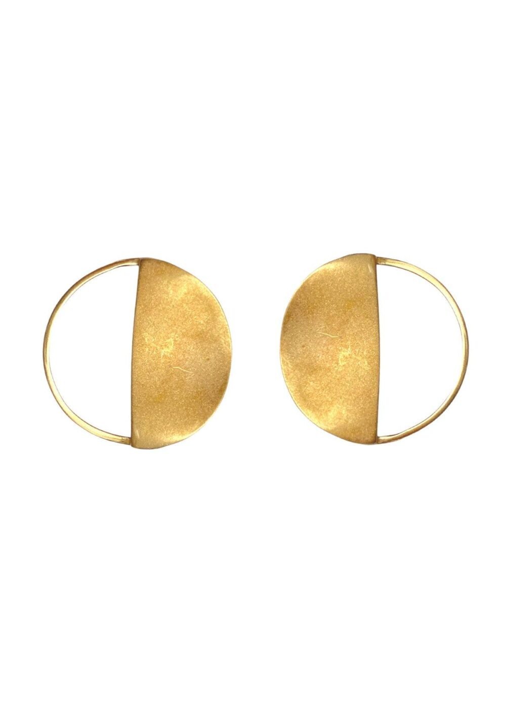 brincos meia lua dourado